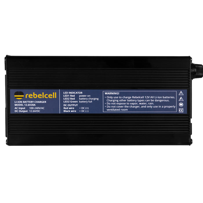 Rebelcell 12.6V20A NMC Charger