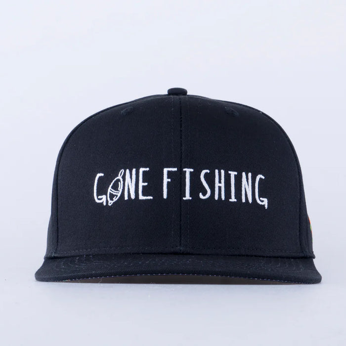 SQRTN Gone Fishing Keps Black