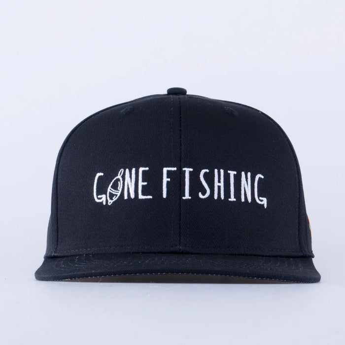 SQRTN Gone Fishing Cap Black