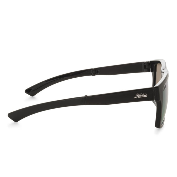 Hobie Eyewear Polarized Imperial Shiny Black Frame - Copper/Sea Green
