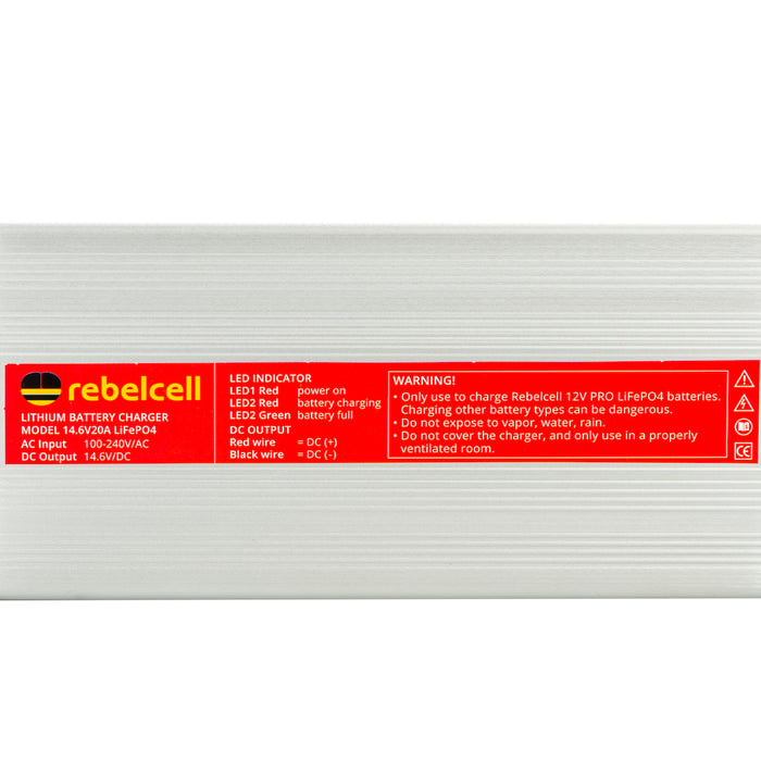 Rebelcell Charger 14.6V20A LiFePO4