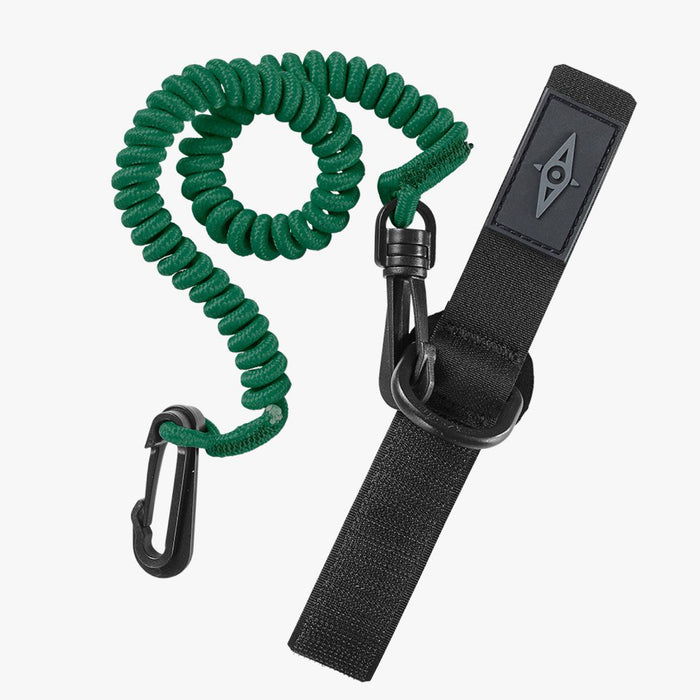 Point 65 Paddle Leash Coiled Dark Green