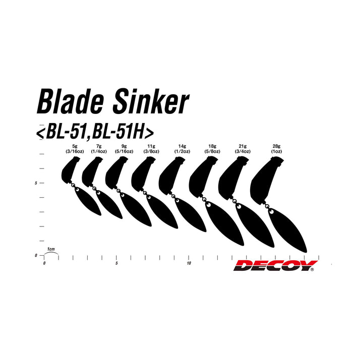 Decoy BL-51 Blade Sinker 7ｇ