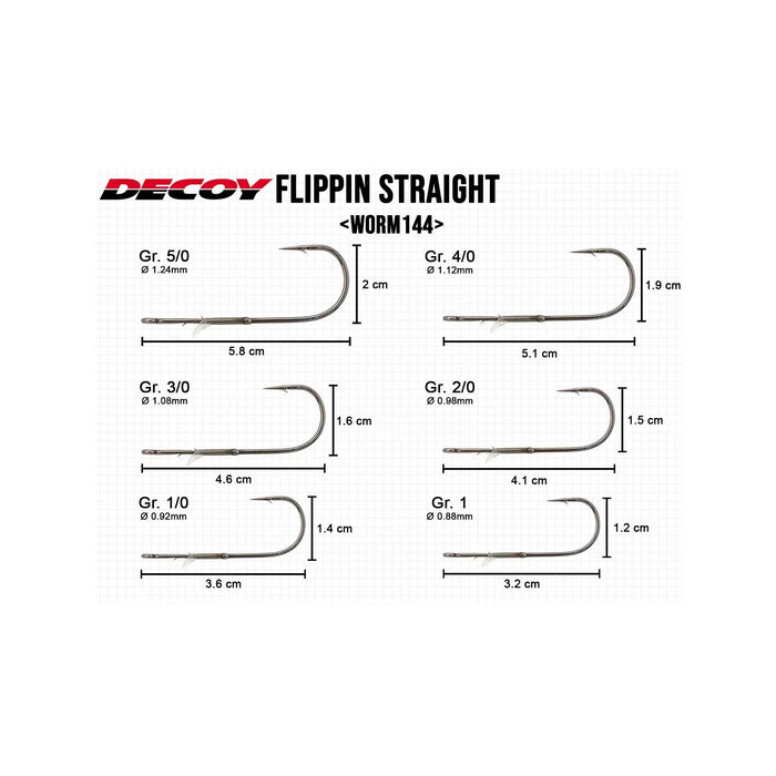 DECOY Worm 144 Flippin' Straight #4/0