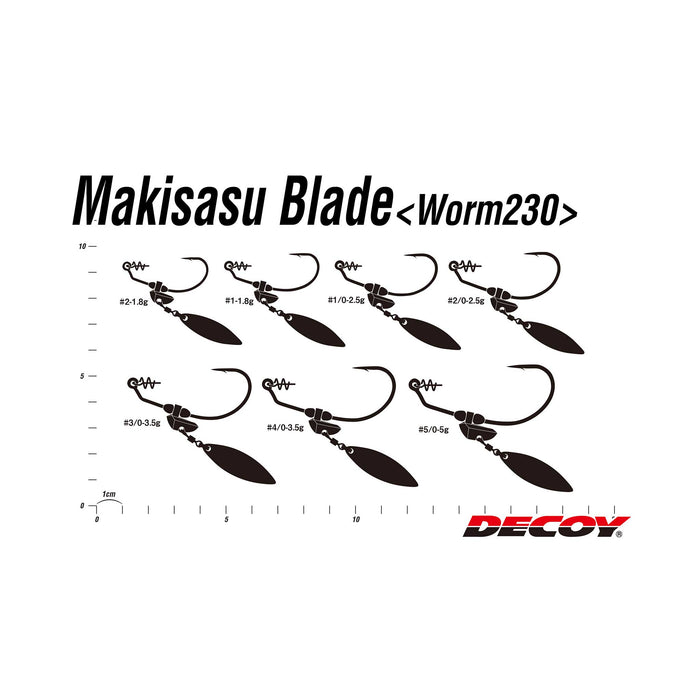 Decoy Worm230G Makisasu Blade Gold #2-1.8g