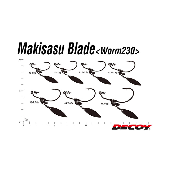 Worm230G Makisasu Blade Gold #1-1.8g