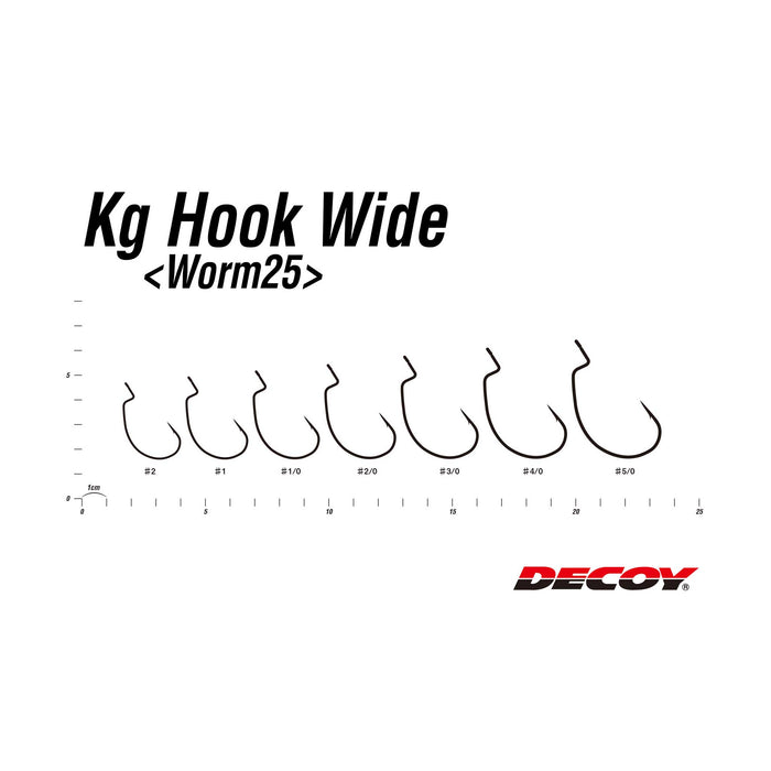 Worm25 Kg Hook Wide #2/0